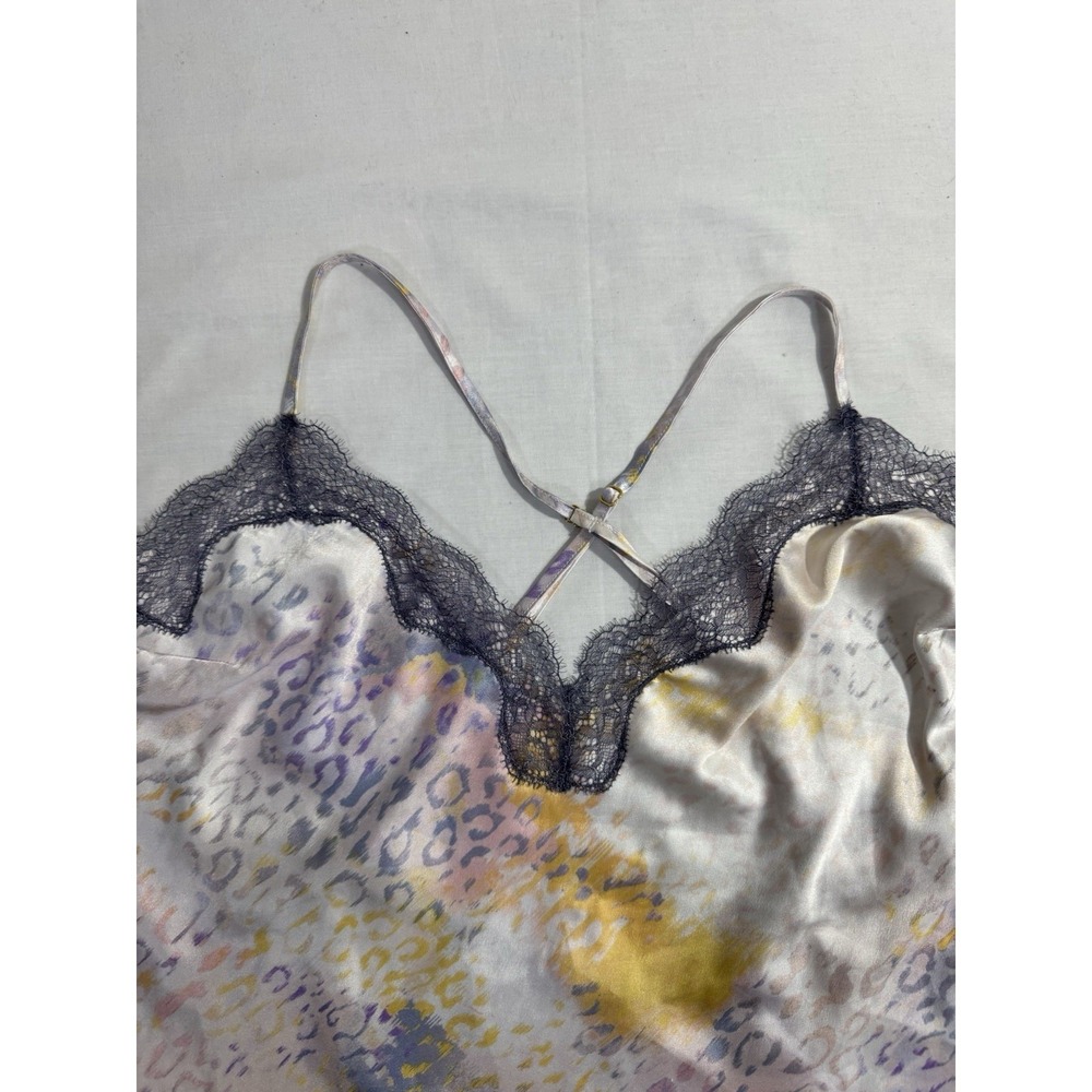 Victorias Secret Lingerie Dress Animal Print Lace Trim Size XL
